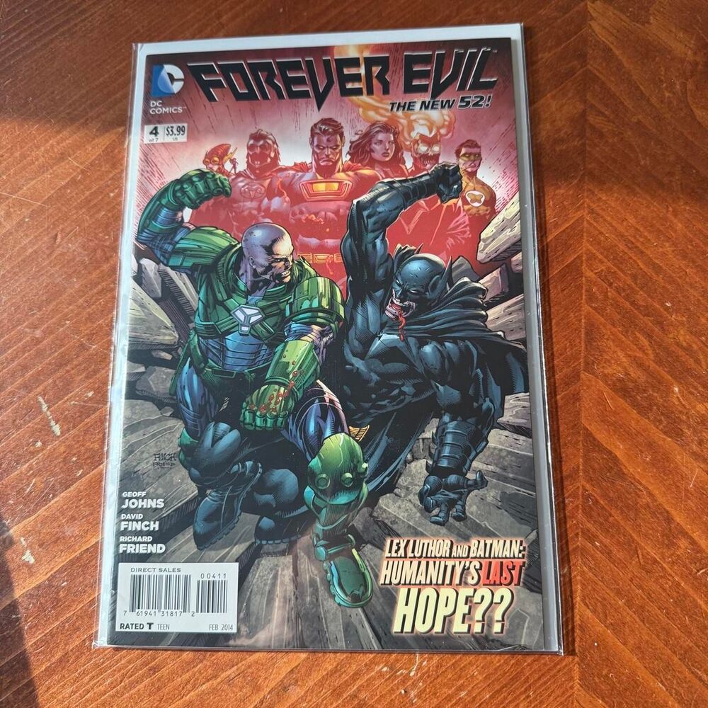 Forever Evil Geoff Johns Edition First Print February 2014 Vol 1 Issue 4